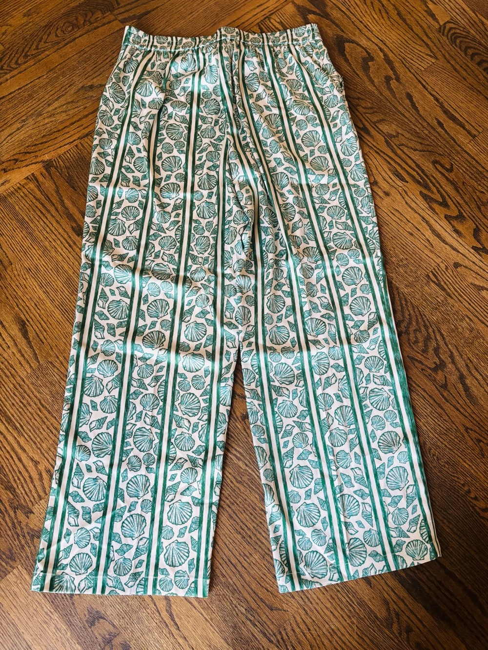 NWT Rachel Zoe Shell Print Wide Leg Pants - Picture 5 of 7